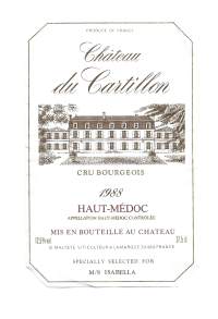 Chateu du Cartillon   - viinaetiketti