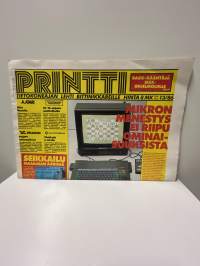 Printti 1986 no.13  Tietokoneajan lehti Bittinikkareille.