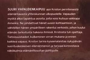 KRISTO  - Vapauden kuningas. ( Filosofia, elämäntapa )