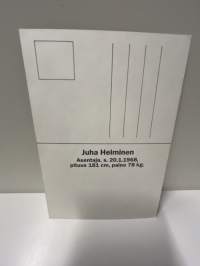 Tappara postikortti, kulkematon. Juha Helminen
