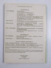 102 kitaralaulua