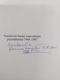 Paasikiven Suomi suurvaltojen puristuksessa 1944-1947 (signeerattu, tekijän omiste)