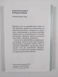 Rakennusaineet : ekologinen käsikirja