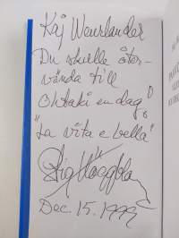 Paavo Nurmi, Viljo Heino och Urho Kekkonen (signeerattu, tekijän omiste)