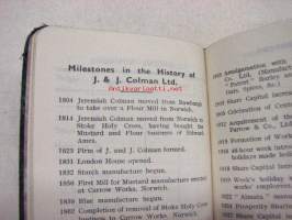 Colman&#039;s diary for 1939 -sinappivalmistajan vuosikalenteri