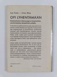 Pikakirjoituksen alkeis- ja harjoituskirja