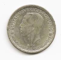 Ruotsi 2 Kr 1946	  ulkomainen kolikko hopeaa
