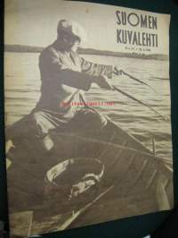 Suomen Kuvalehti 1945 nr 26 30.6.1945 ilm 30.6.1945 kesän 1945 ajankuvaa. Kuva Mannerheim ja tyttölyseon ylioppilaat. Harjavallan kuparitehdas.
