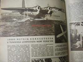 Suomen Kuvalehti 1945 nr 26 30.6.1945 ilm 30.6.1945 kesän 1945 ajankuvaa. Kuva Mannerheim ja tyttölyseon ylioppilaat. Harjavallan kuparitehdas.