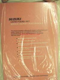 Suzuki GS750 Fours 1977 Service-repair-maintenance -huolto-ohjekirja