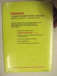 Yamaha XS360 &amp; XS 400 Twins 1976-1978 Service-repair-maintenance -huolto-ohjekirja
