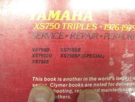 Yamaha XS750 Triples 1976-1979 XS750D, XS7502D, XS750E, XS750SE, XS750SF (Special) Service-repair-maintenance -huolto-ohjekirja