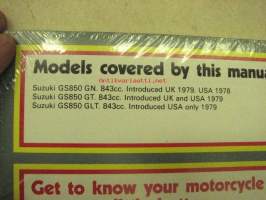 Suzuki GS 850 Fours 843 cc. 1978 to 1980 Owner´s workshop manual -(omistajan) korjaamokirja