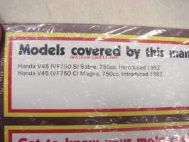 Suzuki V45 Sabre (VF750S) &amp; Magna V-Fours 750 cc. 1982 Owner´s workshop manual -(omistajan) korjaamokäsikirja