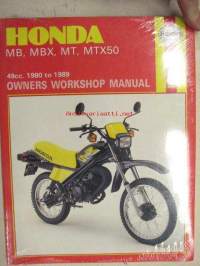Honda MB, MBX, MT, MTX50 49cc. 1980 to 1989 Owner´s workshop manual -(omistajan) korjaamokäsikirja