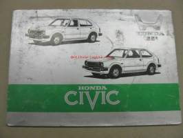 Honda Civic -instruktionsbok 