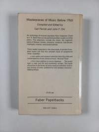 Masterpieces of music before 1750 : an anthology of musical examples from Gregorian chant to J.S. Bach