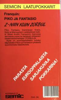 Z niin kuin Zorbul -Piko ja Fantasio (Semicin laatupokkarit)