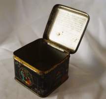 Tea teepurkki 7x8x8 cm metallia ennen viivakoodia