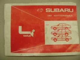 Subaru L-sarja 1987 -käyttöohjekirja