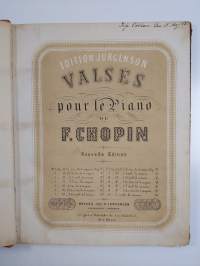 Valses pour le Piano ; Cino mazurkas pour le Pianoforte composées et dédiées A monsierur Johns de la Nouvelle Orléans ; Fantaisie-improptu pour le Piano