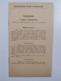 Oppikurssit alemmassa kansakoulussa : Kansakoulujen johtokunnan hyväksymät 11 päivänä joulukuuta 1905 = Lärokuser i lägre folkskola : Godkända af folkskoledirekti...