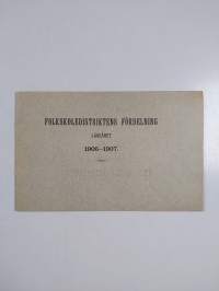 Kansakoulupiirien jako lukuvuonna 1906-1907 = Folkskoledistriktens fördelning läseåret 1906-1907