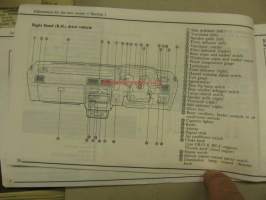 Daihatsu Charade owner´s manual -käyttöohjekirja englanniksi