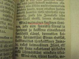 Lutheruksen Wähän katekismuksen yksinkertainen Selitys Kysymysten ja Wastausten kautta toimittanut Olaus Swebilius... 1913