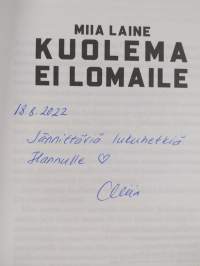 Kuolema ei lomaile (signeerattu, tekijän omiste)