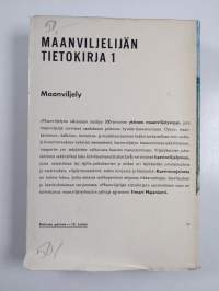 Maanviljelijän tietokirja 1 : maanviljely