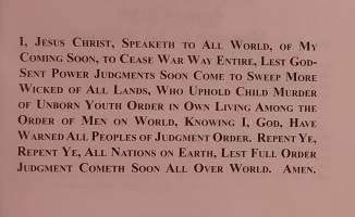 Jesus Christ: Message to All Nations.  ( Kristinusko, uskonto )