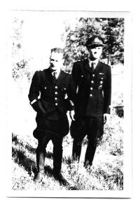 SA Ilmavoimat Jatkosota - lentäjät - valokuva 6x9 cm