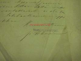 Apoteket vid Salutorget Gösta Widbom, Björneborg, 22.5.1914 -asiakirja, allekirjoitus Gösta Widbom