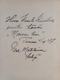 Naisen tie (signeerattu, tekijän omiste)