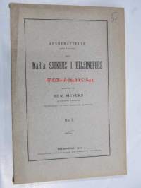 Årsberättelse från Maria sjukhus i Helsingfors för år 1904