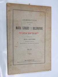 Årsberättelse från Maria sjukhus i Helsingfors för år 1905