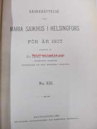 Årsberättelse från Maria sjukhus i Helsingfors för år 1907
