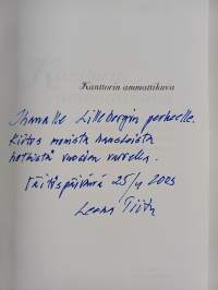 Kanttorin ammattikuva : Kanttoreiden käsitys ammatistaan ja siihen kohdistuvasta ulkopuolisesta vaikutuksesta (signeerattu, tekijän omiste)