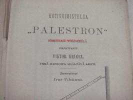 Kotivoimistelua Palästron / Palestron nimisellä telineellä kirjoittanut Viktor Heikel ynnä kuvioita sisältävä lehti (1891)