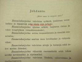 Kotivoimistelua Palästron / Palestron nimisellä telineellä kirjoittanut Viktor Heikel ynnä kuvioita sisältävä lehti (1891)