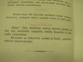 Kotivoimistelua Palästron / Palestron nimisellä telineellä kirjoittanut Viktor Heikel ynnä kuvioita sisältävä lehti (1891)