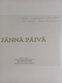 Jännä päivä (signeerattu, tekijän omiste)