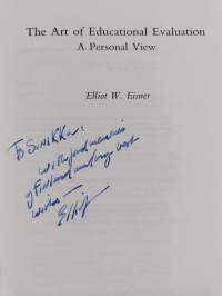 The art of educational evaluation : a personal view (tekijän omiste)