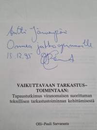 Vaikuttavaan Tarkastustoimintaan : Tapaustutkimus viranomaisten suorittaman teknillisen tarkastustoiminnan kehittämisestä (signeerattu, tekijän omiste)