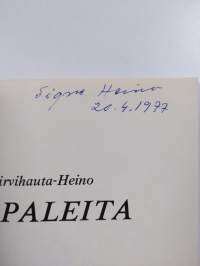 Sirpaleita : runoja (signeerattu)