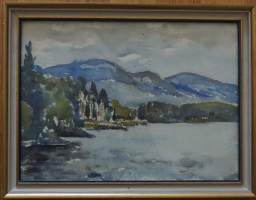 Eeva Uotila,&quot;Koli akvarelli sign a Tergo koko 38x28 cm kehystetty