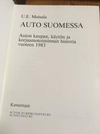 Auto Suomessa - Auton kaupan, käytön ja korjaamotoiminnan historia vuoteen 1983