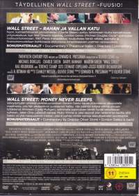 DVD - Wall Street Collection -boksi: 2 DVD.  2 elokuvaa: Rahan ja vallan katu/ Money Never Sleeps. 1987/2010