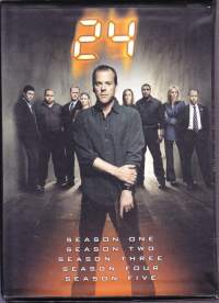 DVD - Twenty-four 24:  Seasons 1-5 -boksi: Tuotantokaudet 1-5. 2001-2005